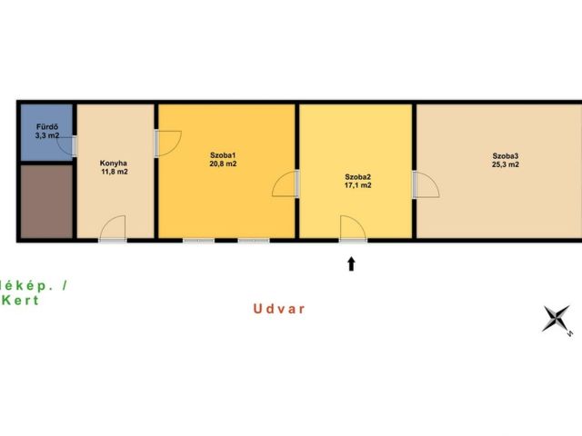 Dávodon tornácos sváb ház eladó