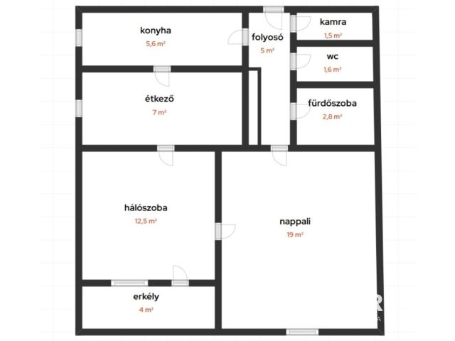 Praktikus elosztású tégla lakás saját pincével